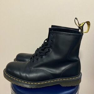 Dr. Martens Black Smooth Leather Boots